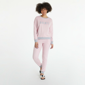 Dámské pyžamo DKNY WMS Long PJ Set růžové