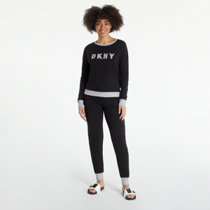 Dámské pyžamo DKNY WMS Long PJ Set černé