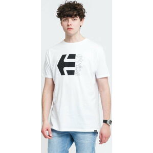 Tričko s krátkým rukávem etnies Corp Combo Tee bílé