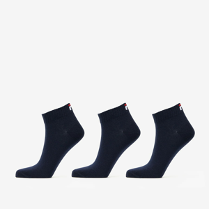 Ponožky Fila Quarter Socks 3-Pack Navy