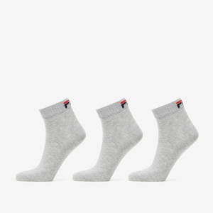 Ponožky Fila Quarter Socks 3-Pack Grey