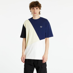 Tričko s krátkým rukávem FRED PERRY Abstract Colour Block T-Shirt French Navy