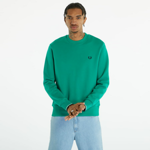 Mikina FRED PERRY Crew Neck Sweatshirt Fred Perry Green