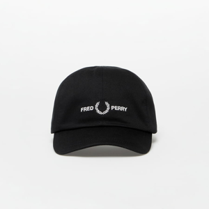 Kšiltovka FRED PERRY Graphic Branded Twill Cap Black