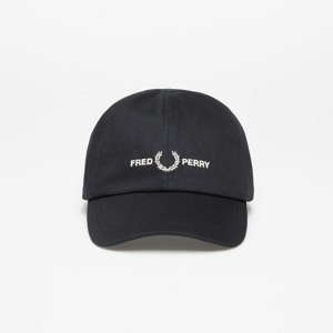 Kšiltovka FRED PERRY Graphic Branding Twill Cap Black
