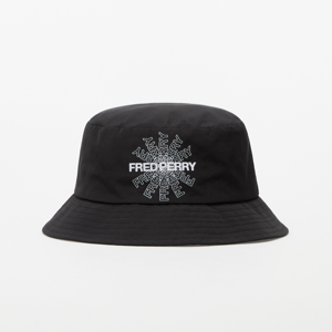 Klobouk FRED PERRY Print Bucket Hat černá