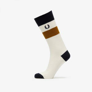 Ponožky FRED PERRY Waffle Stripe Sock krémové