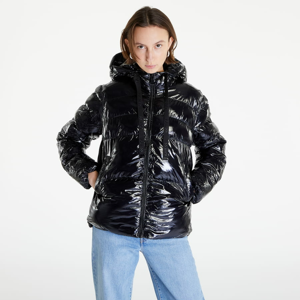 Dámská zimní bunda GUESS Glossy Nylon Puffer Jacket Black