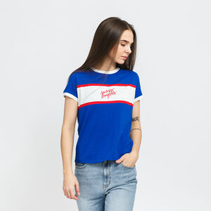 Dámské tričko GUESS W Front Logo Tee modré / bílé / červené