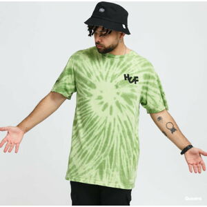 Tričko s krátkým rukávem HUF Haze Brush Tie Dye Tee zelené / tmavě zelené