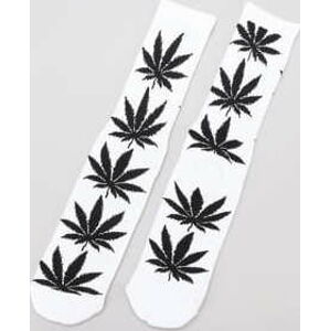 Ponožky HUF Plantlife Crew Sock bílé / černé