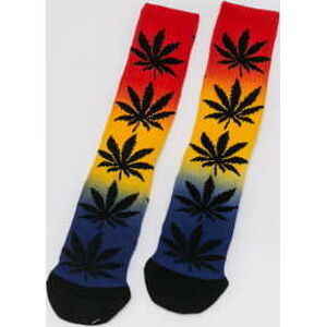 Ponožky HUF Plantlife Gradient Dye Sock černé / červené / žluté / navy