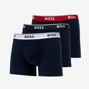 Hugo Boss 3-Pack of Stretch-Cotton Boxer Briefs With Logo Waistbands Černá