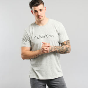 Tričko s krátkým rukávem Calvin Klein Crew Neck melange šedé