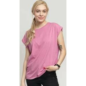 Dámské tričko Urban Classics Ladies Extended Shoulder Tee Pink