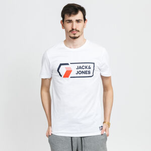 Tričko s krátkým rukávem Jack & Jones JCOLOGAN TEE Crew Neck Noos White
