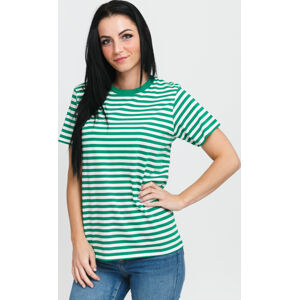 Dámské tričko JJXX JXanna SS Regular Every Stripe Tee zelené / bílé