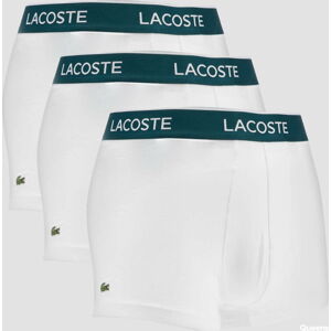 LACOSTE 3Pack Casual Cotton Stretch Boxers bílé