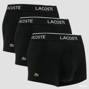 LACOSTE 3Pack Casual Cotton Stretch Boxers černé