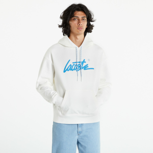 Mikina LACOSTE Live Unisex Loose Fit Hoodie White