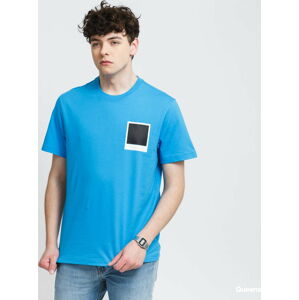 Tričko s krátkým rukávem LACOSTE Men’s Lacoste x Polaroid Breathable Thermosensitive Badge T-shirt modré
