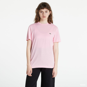 Tričko s krátkým rukávem LACOSTE Regular Fit Pink