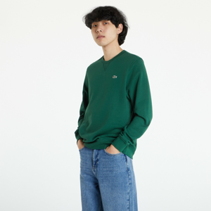 Mikina LACOSTE SPORT Cotton Blend Fleece Sweatshirt zelená