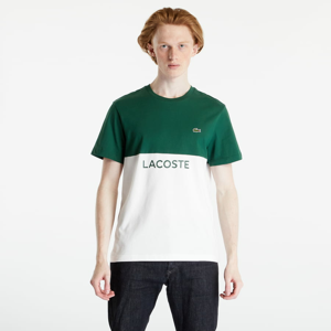 Tričko s krátkým rukávem LACOSTE T-Shirt Green/ Flour