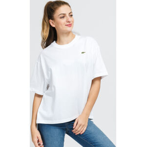 Dámské tričko LACOSTE W Live Loose Cotton T-shirt bílé