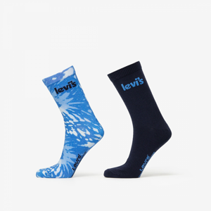 Ponožky Levi's ® 2-Pack Owl Tie Dye Socks Set modré