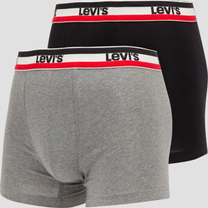 Levi's ® 2Pack Boxer Brief černé / melange šedé
