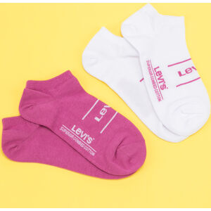 Ponožky Levi's ® 2Pack Low Cut Sport růžové / bílé