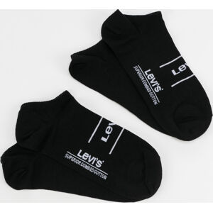 Ponožky Levi's ® 2Pack Low Cut Sport Socks černé / bílé