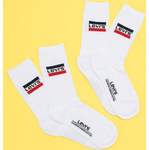 Ponožky Levi's ® 2Pack Regular Cut Sportwear Logo bílé