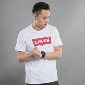 Tričko s krátkým rukávem Levi's ® Graphic Setin Neck HM White