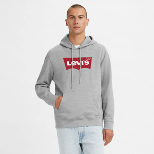 Mikina Levi's ® Standard Graphic Hoodie Heather Grey - Red
