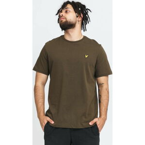 Tričko s krátkým rukávem Lyle & Scott Plain T-Shirt tmavě olivové