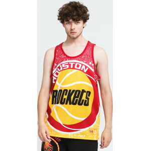 Dres Mitchell & Ness NBA Jumbotron Mesh Tank Rockets žlutý / červený / bílý