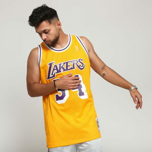 Dres Mitchell & Ness NBA Swingman Jersey LA Lakers - Shaquille O'neal #34 žlutý