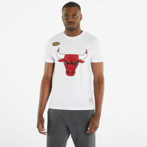 Tričko s krátkým rukávem Mitchell & Ness NBA Team Logo Tee Bulls White