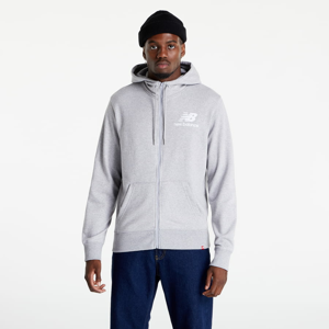 Mikina New Balance Nb Essentials Stacked Full Zip Hoodie Athletic Gre