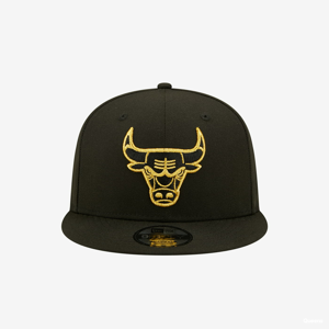 Snapback New Era Chicago Bulls Metallic Logo Black 9FIFTY Cap černá