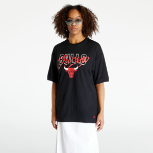 Dámské tričko New Era Chicago Bulls NBA Script Oversized T-Shirt Black