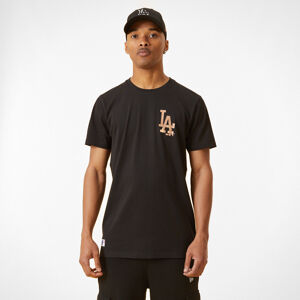 Pánské tričko New Era LA Dodgers Metallic Logo Black T-Shirt černé