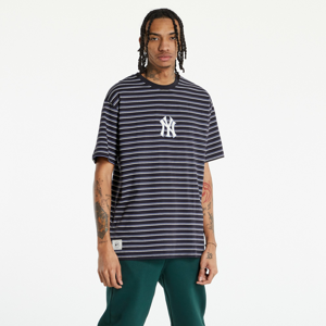 Tričko s krátkým rukávem New Era MLB Heritage Oversized Stripe New York Yankees modré