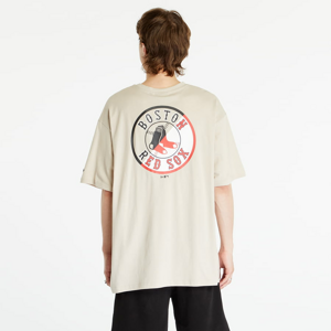 Tričko s krátkým rukávem New Era Mlb Team Graphic Bp Os Tee Boston Red Sox Stone/ Black