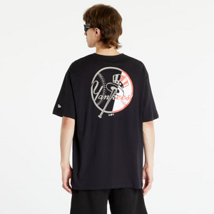Tričko s krátkým rukávem New Era Mlb Team Graphic Bp Os Tee New York Yankees Black/ Optic White
