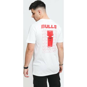 Tričko s krátkým rukávem New Era NBA Repeat Back Logo Tee Chicago Bulls bílé