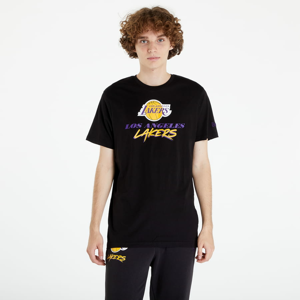 Tričko s krátkým rukávem New Era NBA Script Tee Los Angeles Lakers Black