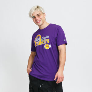 Tričko s krátkým rukávem New Era NBA Throwback Graphic Tee LA Lakers fialové